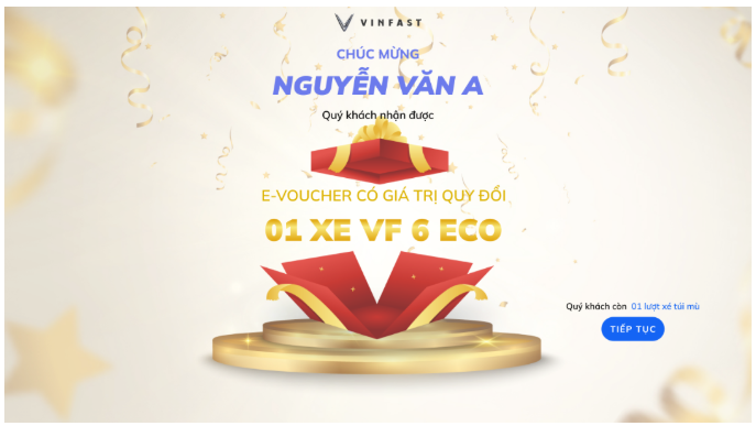 Anh chup man hinh 2025 08 07 112754 VinFast triển khai chương trình khuyến mại “Bí Ẩn Trong Tay – Rinh Ngay Xế Xịn” với tổng giá trị giải thưởng hơn 2,3 tỷ đồng