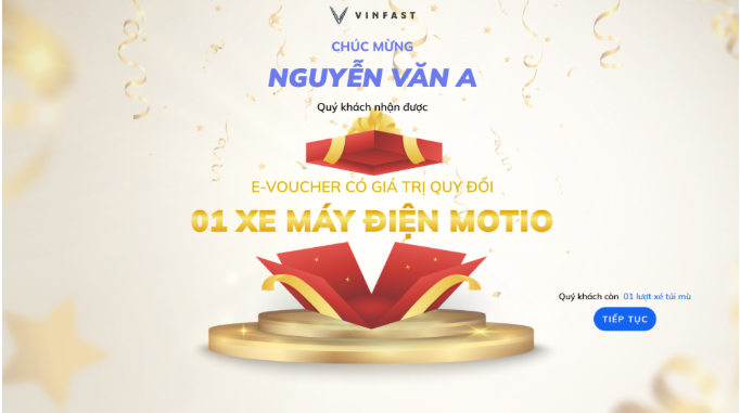 Anh chup man hinh 2025 08 07 113101 VinFast triển khai chương trình khuyến mại “Bí Ẩn Trong Tay – Rinh Ngay Xế Xịn” với tổng giá trị giải thưởng hơn 2,3 tỷ đồng